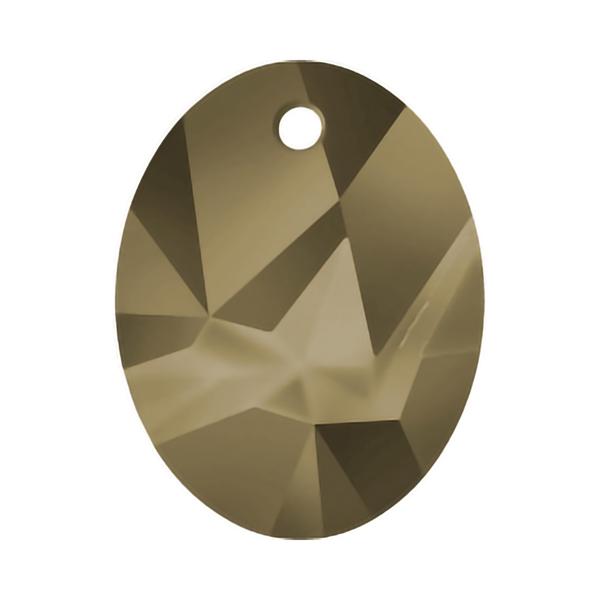 Swarovski Crystal Pendants 6911 36 mm Crystal Metallic Light Gold