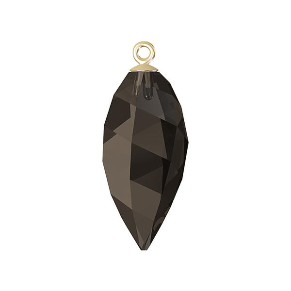 Swarovski Crystal Pendants 6541 24 mm Smoky Quartz GOLD