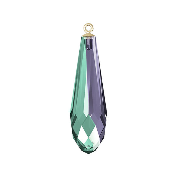 Swarovski Crystal Pendants 6531 34 mm Crystal Paradise Shine GOLD