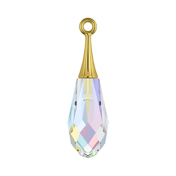 Swarovski Crystal Pendants 6532 44 mm Crystal AB GOLD