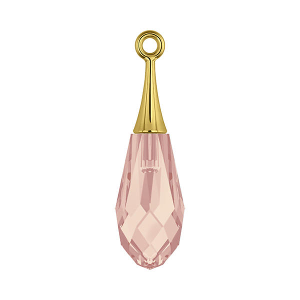 Swarovski Crystal Pendants 6532 21 mm Blush Rose GOLD