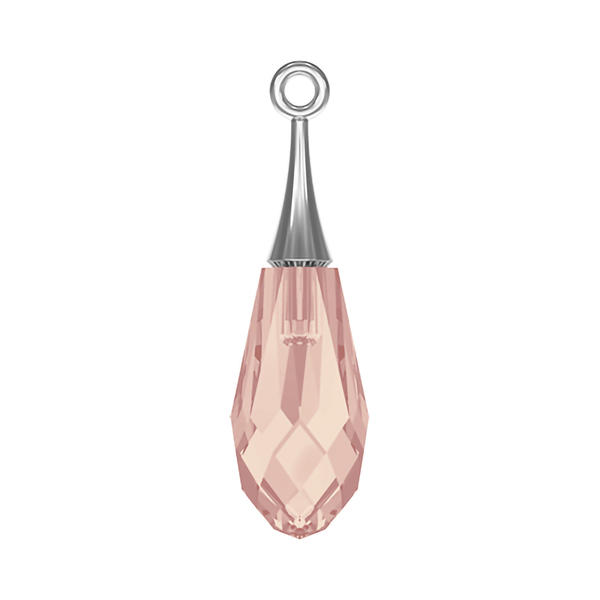 Swarovski Crystal Pendants 6532 21 mm Blush Rose RHOD