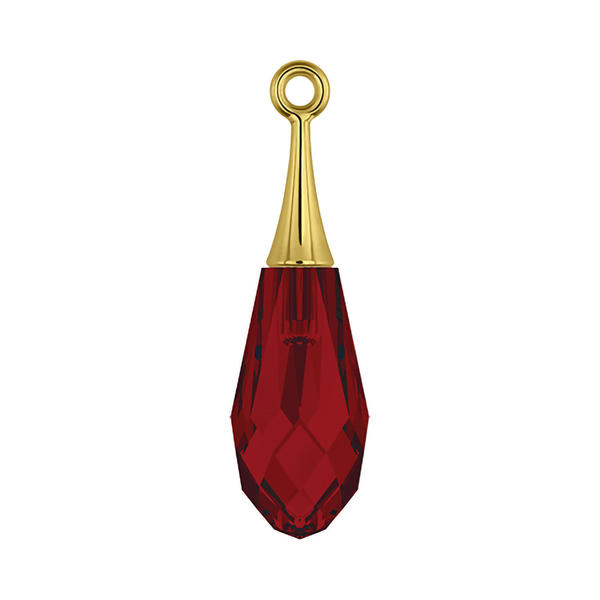 Swarovski Crystal Pendants 6532 21 mm Siam GOLD