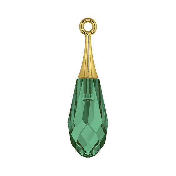 Swarovski Crystal Pendants 6532 44 mm Emerald RHOD
