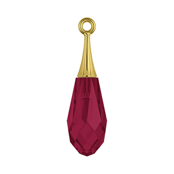 Swarovski Crystal Pendants 6532 44 mm Ruby RHOD