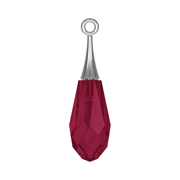 Swarovski Crystal Pendants 6532 21 mm Ruby RHOD