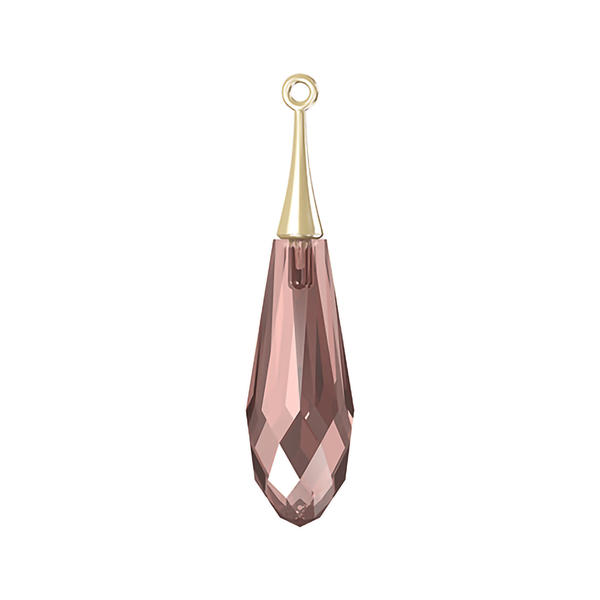 Swarovski Crystal Pendants 6532 31,5 mm Blush Rose GOLD