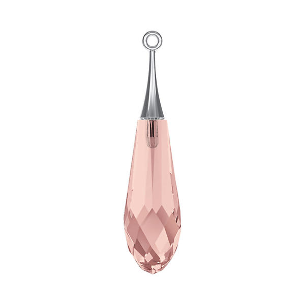 Swarovski Crystal Pendants 6532 31,5 mm Blush Rose RHOD