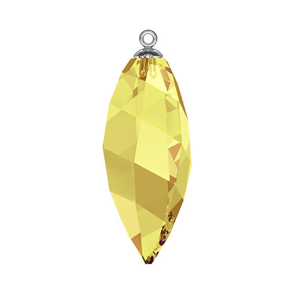 Swarovski Crystal Pendants 6541 34,5 mm Crystal Metallic Sunshine RHOD
