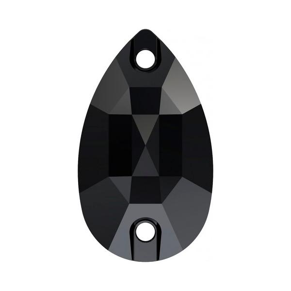 Swarovski Sew-on Crystals 3751 18 x 10,5 mm Jet