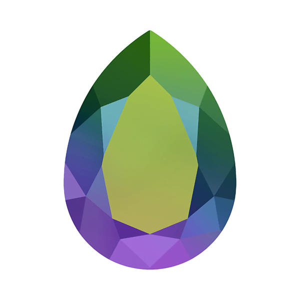 Swarovski Fancy Stones 4320 8 x 6 mm Crystal Scarabaeus Green F