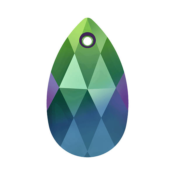Swarovski Crystal Pendants 6106 22 mm Crystal Scarabaeus Green