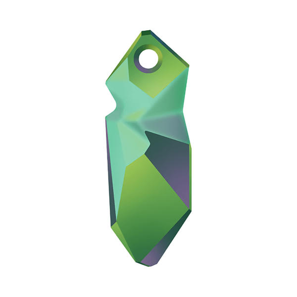 Swarovski Crystal Pendants 6913 40 mm Crystal Scarabaeus Green