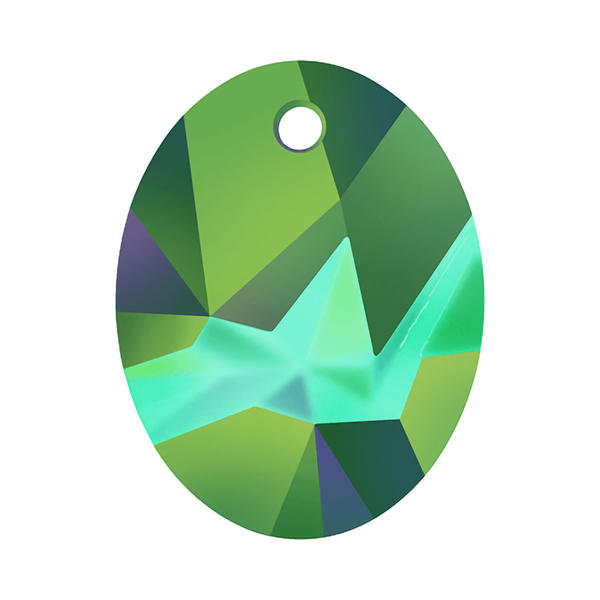 Swarovski Crystal Pendants 6911 26 mm Crystal Scarabaeus Green