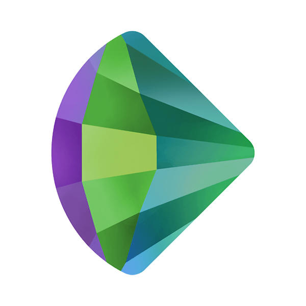 Swarovski Hotfix Crystals 2714 10 mm Crystal Scarabaeus Green M HF