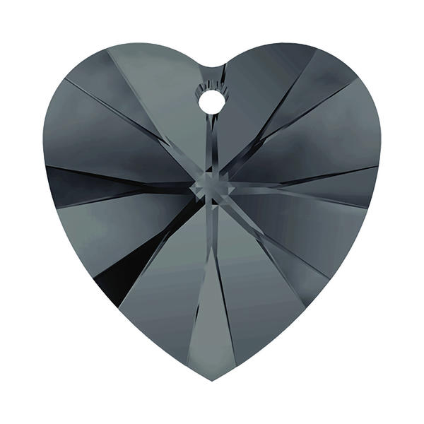 Swarovski Crystal Pendants 6228 18 x 17,5 mm Graphite
