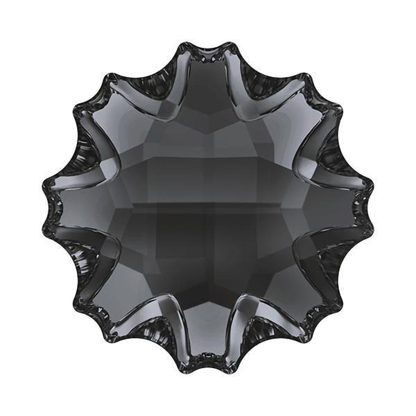 Swarovski Flatback Crystals 2612 10 mm Crystal Silver Night Unfoiled