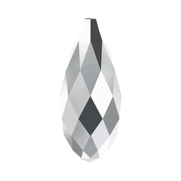 Swarovski Crystal Pendants 6010 11 x 5,5 mm Crystal Light Chrome
