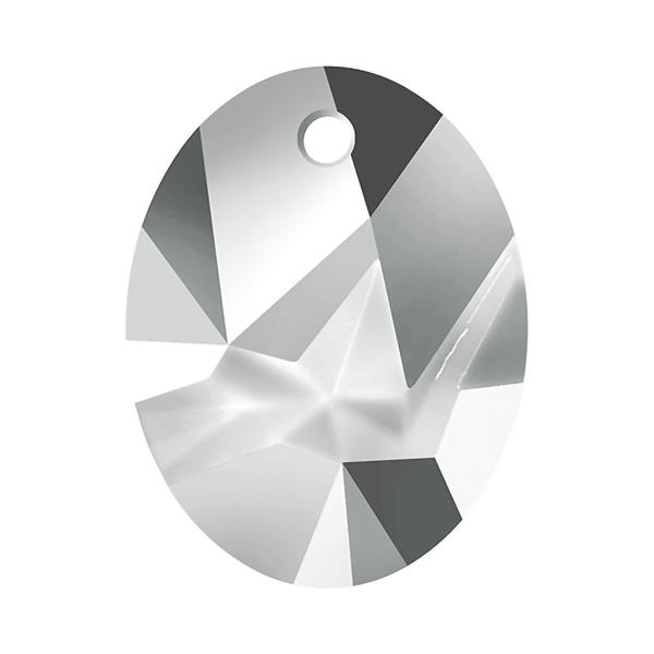 Swarovski Crystal Pendants 6911 36 mm Crystal Light Chrome