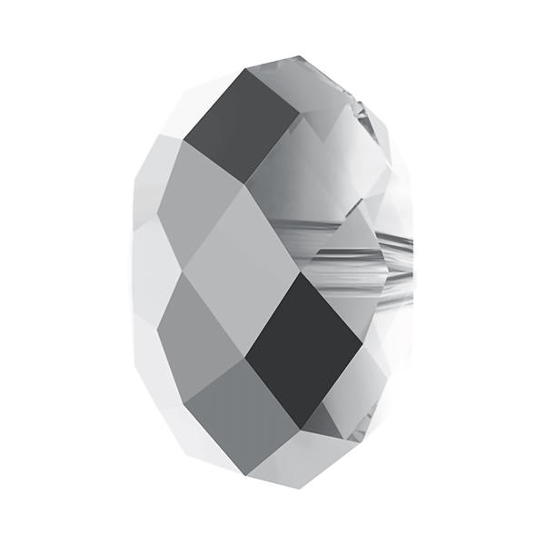 Swarovski Crystal Beads 5040 6 mm Crystal Light Chrome