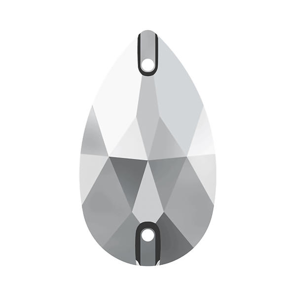 Swarovski Sew-on Crystals 3230 28 x 17 mm Crystal Light Chrome F
