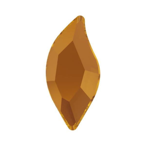 Swarovski Flatback Crystals 2797 8 x 4 mm Topaz Unfoiled