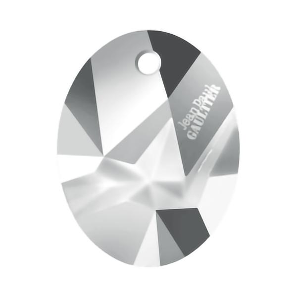Swarovski Crystal Pendants 6910 26 mm Crystal Light Chrome T1162