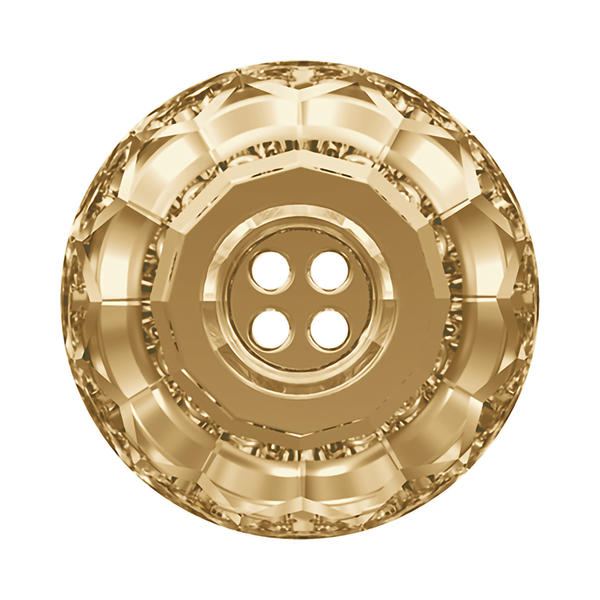 Swarovski Crystal Buttons 3008 14 mm Crystal Golden Shadow F
