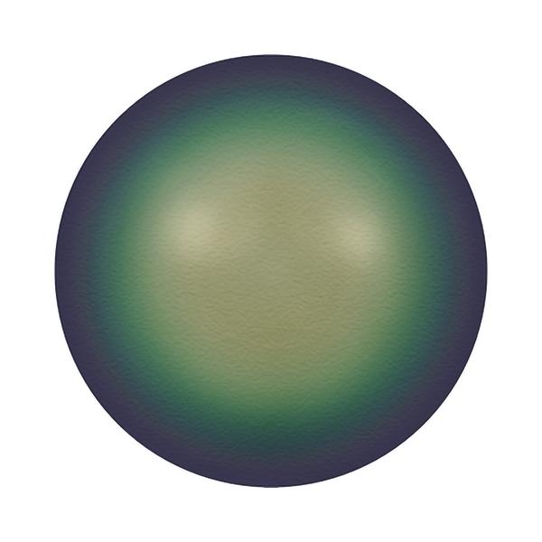 Swarovski Crystal Pearls 5818 10 mm Crystal Scarabaeus Green Pearl