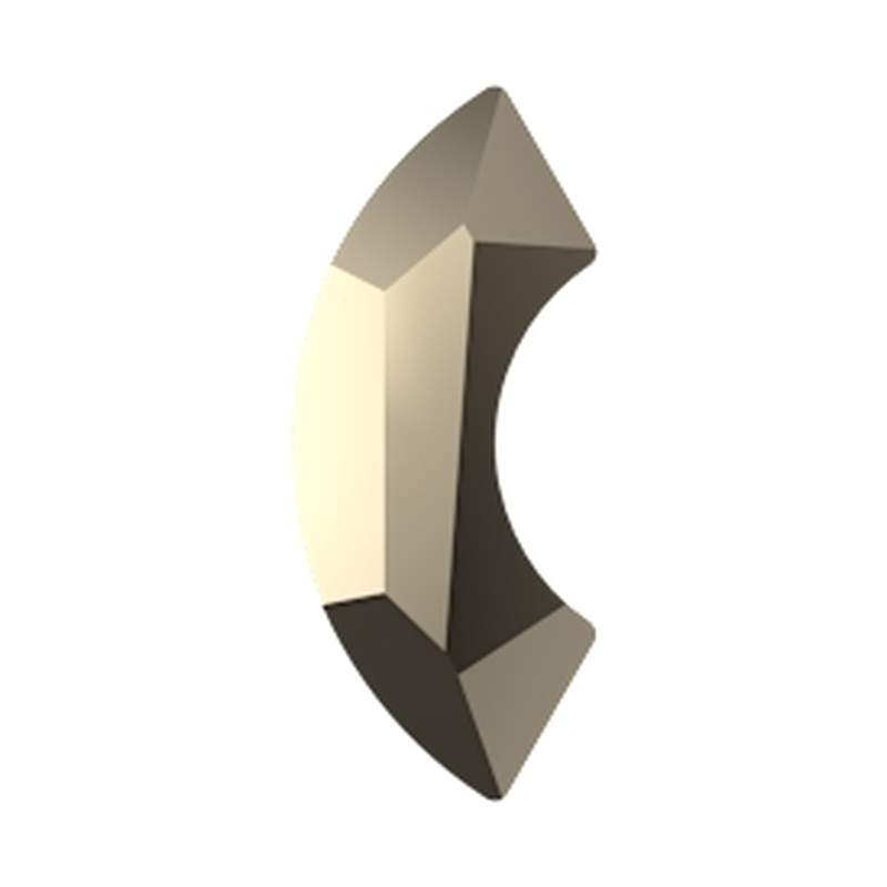 Swarovski Hotfix Crystals 2037 14 mm Crystal Metallic Light Gold M HF