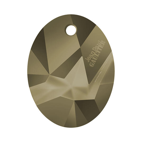 Swarovski Crystal Pendants 6910 36 mm Crystal Metallic Light Gold T1163