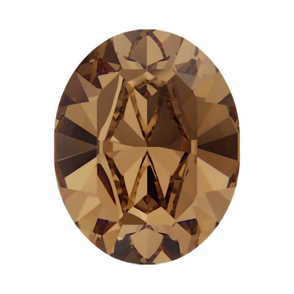 Swarovski Fancy Stones 4128 10 x 8 mm Light Smoked Topaz F