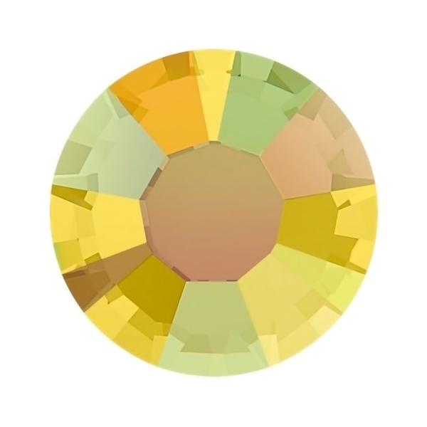 Stellux Flatback Crystals A293 ss 12 Light Topaz AB S
