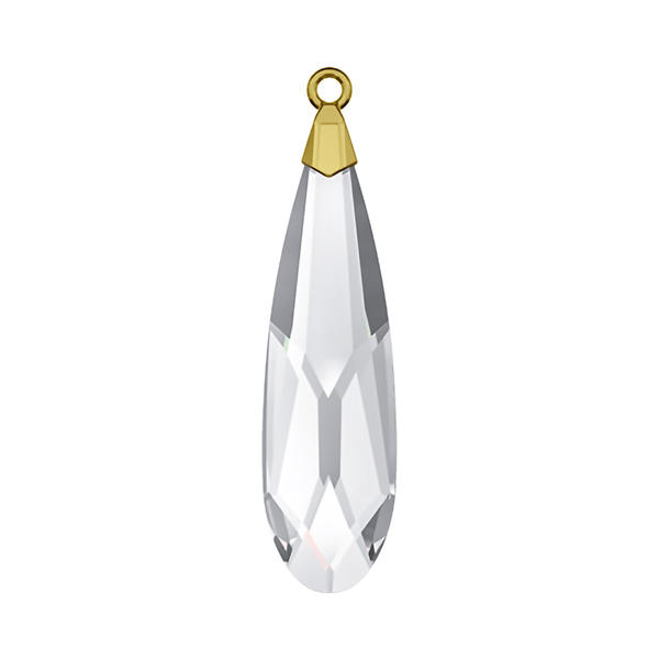 Swarovski Crystal Pendants 6533 23 mm Crystal GOLD