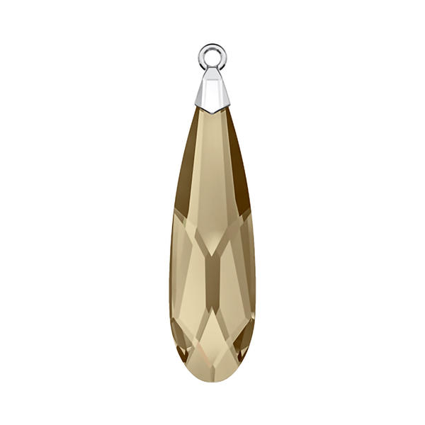 Swarovski Crystal Pendants 6533 23 mm Crystal Golden Shadow RHOD