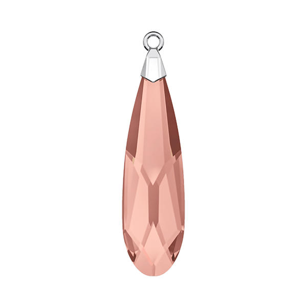 Swarovski Crystal Pendants 6533 23 mm Blush Rose RHOD
