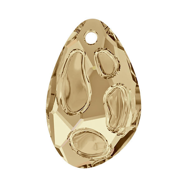 Swarovski Crystal Pendants 6730 18 x 11,5 mm Crystal Golden Shadow