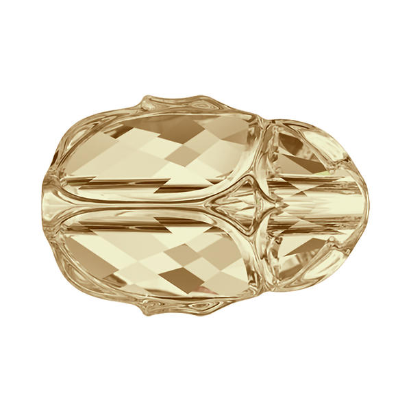 Swarovski Crystal Beads 5728 12 mm Crystal Golden Shadow