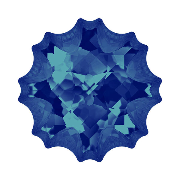 Swarovski Fancy Stones 4195 14 mm Crystal Bermuda Blue F
