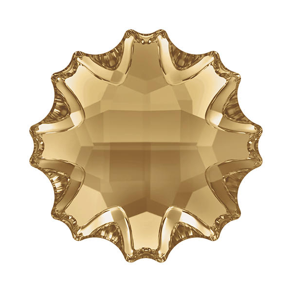 Swarovski Hotfix Crystals 2612 10 mm Crystal Golden Shadow M HF