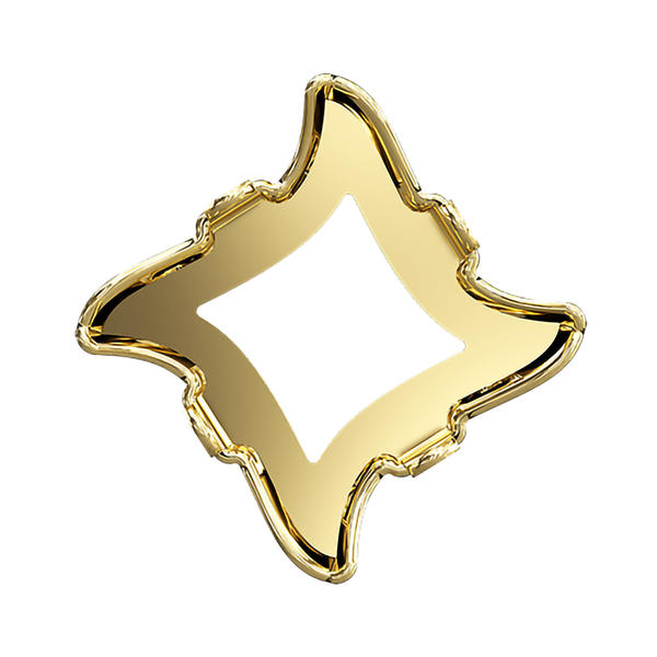 Swarovski Fancy Stone Settings 4485/S 6 mm Gold 1PH2O3