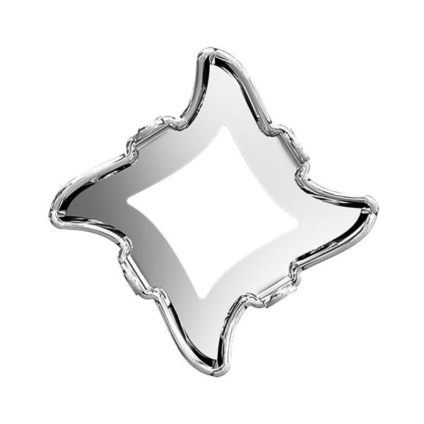 Swarovski Fancy Stone Settings 4485/S 6 mm Rhodium 1PH2OH