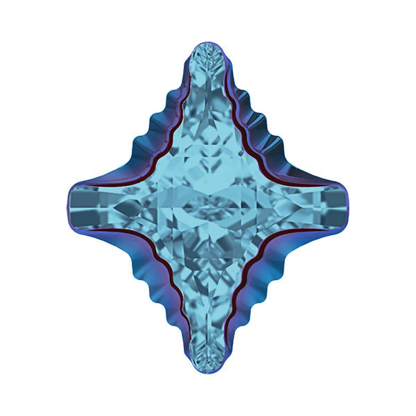 Swarovski Fancy Stones 4927 14 x 12 mm Aquamarine Metallic Blue Z F