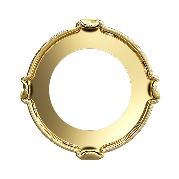 Swarovski Round Stone Settings 1695/S 10 mm Gold 1PH2O3