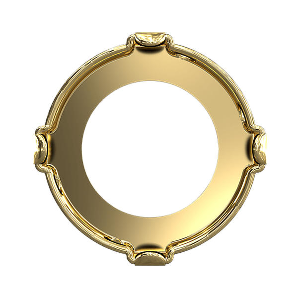 Swarovski Round Stone Settings 1695/S 10 mm Brass 1PH2OZ