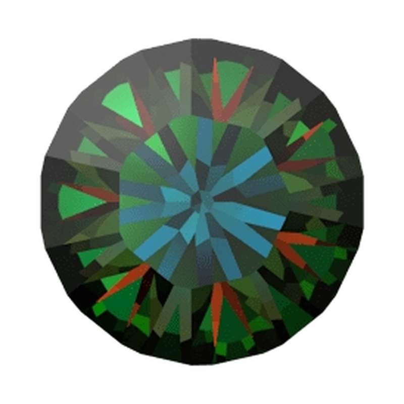 Swarovski Round Stones 1028 pp 9 Crystal Vitrail Medium F