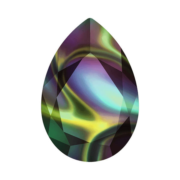 Swarovski Fancy Stones 4327 30 x 20 mm Crystal Rainbow Dark F