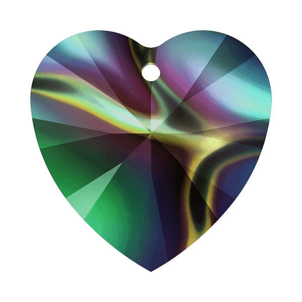 Swarovski Crystal Pendants 6228 14,4 x 14 mm Crystal Rainbow Dark