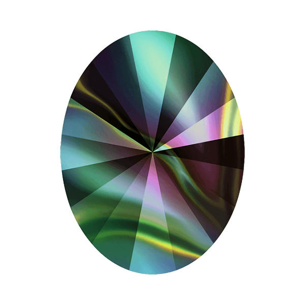 Swarovski Fancy Stones 4122 14 x 10,5 mm Crystal Rainbow Dark F