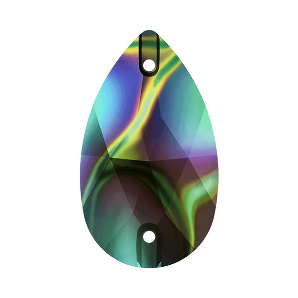 Swarovski Sew-on Crystals 3230 18 x 10,5 mm Crystal Rainbow Dark F